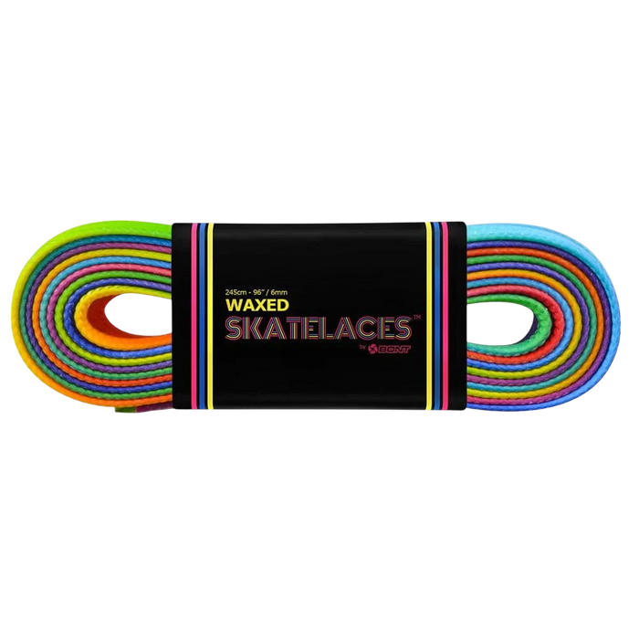 Bont - Rainbow Hunt - Waxed 6mm Skate Laces (Sold In Pairs)