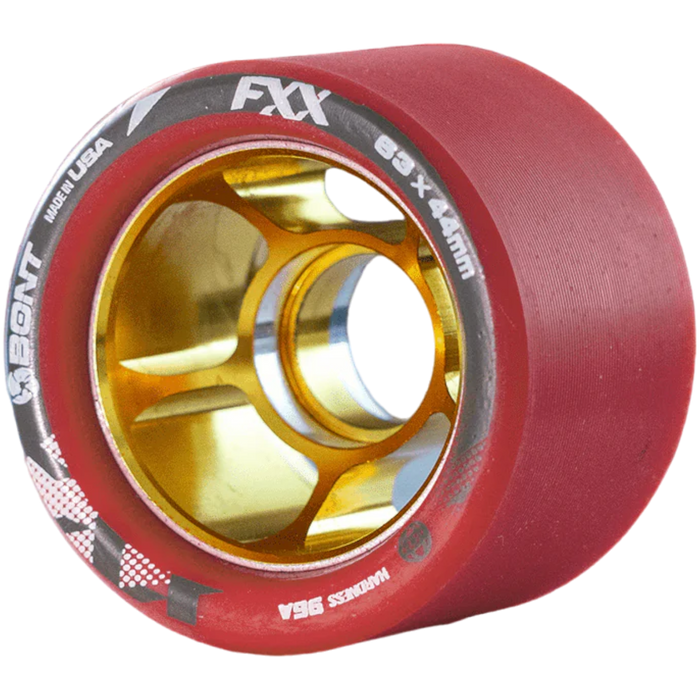 Bont - Red 92a FXX 59mm Roller Skate Wheel (4 Pack)