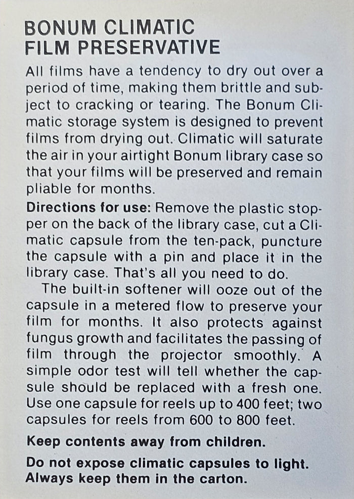 Bonum Climatic Protecting Agent for films