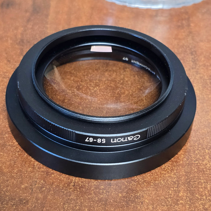 Canon C-8 Wide Angle Attachment 67mm for 814XLS / 1014XLS with Step Up Ring