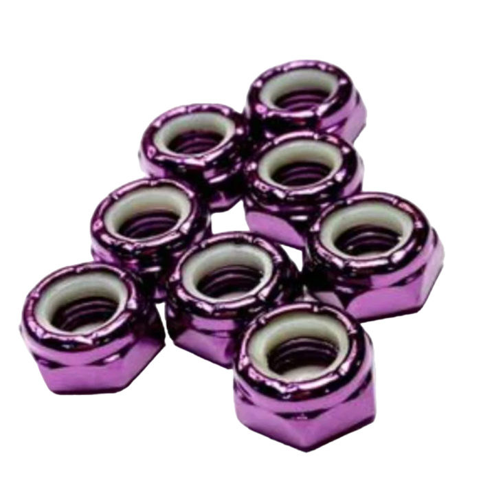 Chaya - Purple Bling T'ing 8mm Axle Nuts (8 Pack)