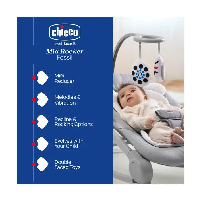 Chicco Rocker Chicco Mia Rocker (with vib/sounds) - Fossil