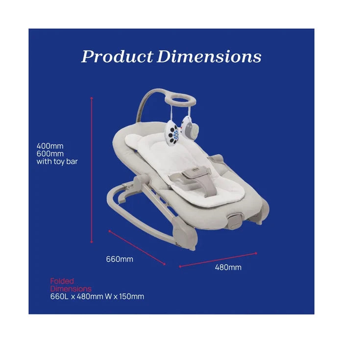 Chicco Rocker Chicco Mia Rocker (with vib/sounds) - Fossil