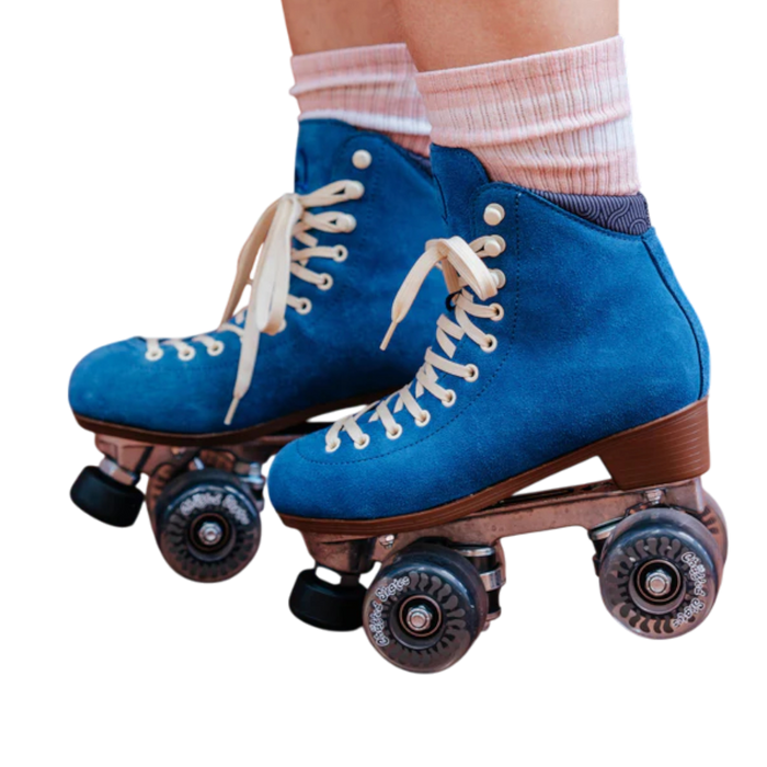 Chuffed  - Classic Blue Suede Wanderer - Roller Skate Sets
