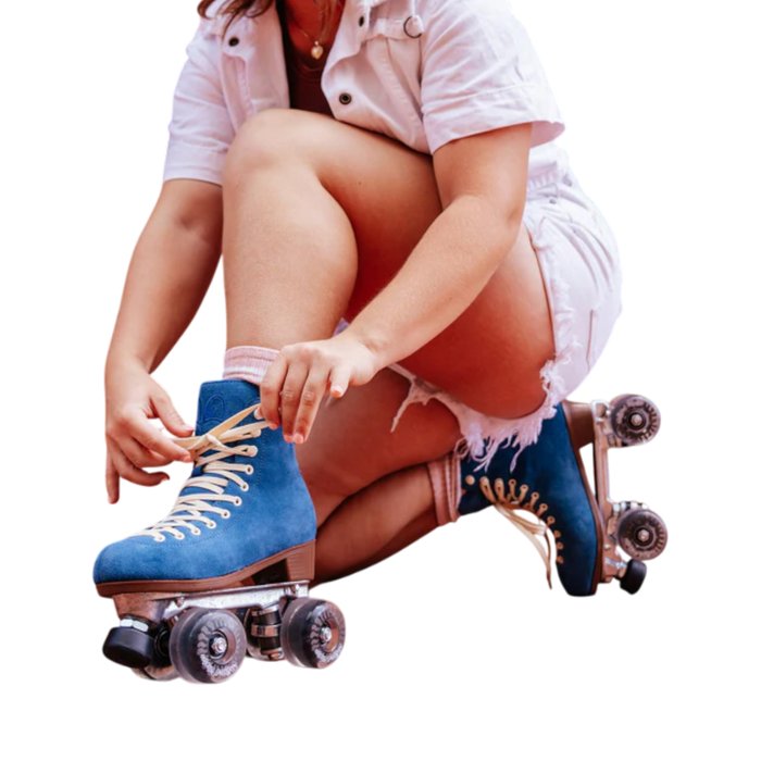Chuffed  - Classic Blue Suede Wanderer - Roller Skate Sets