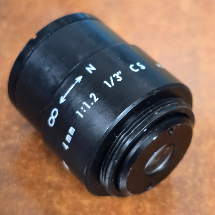 Computar 4mm 1:1.2 1/3" CS C-Mount CCTV Lens ( Lot of 3 )