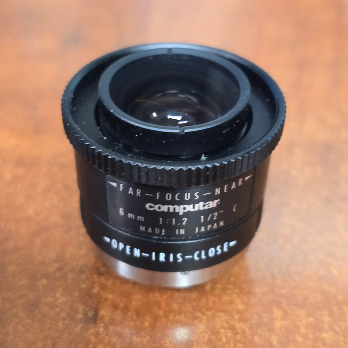 Computar 6mm 1:1.2 1/2" C-Mount CCTV Lens