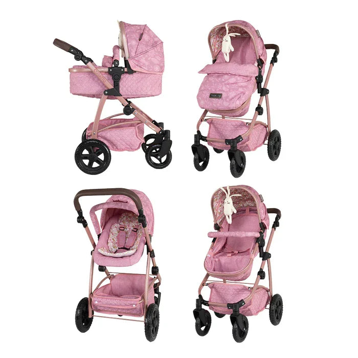 Cosatto Dolls Prams Cosatto Wow 3-in-1 Dolls Pram Travel System - Camille