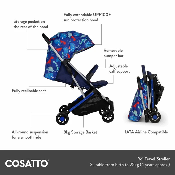 Cosatto Compact Strollers Cosatto YO! Stroller - Beep Beep