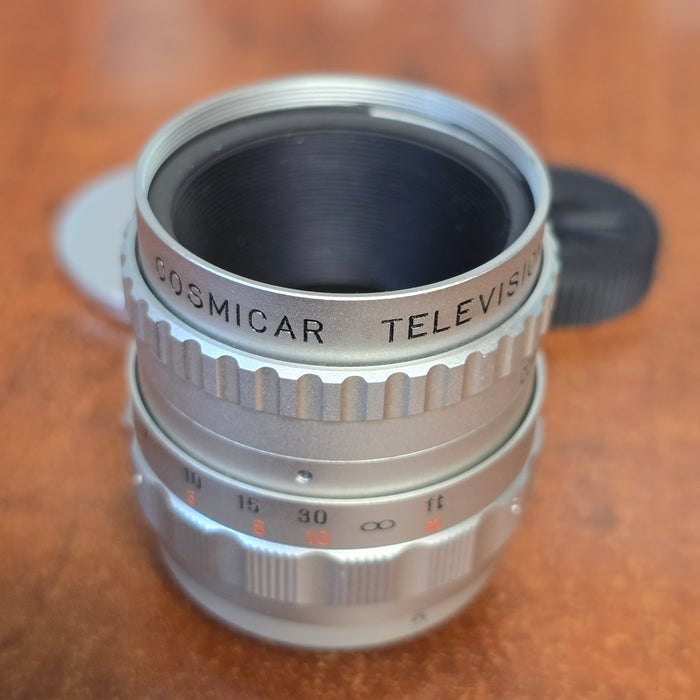Cosmicar 25mm f1.4 TV C-Mount Lens S# 18346