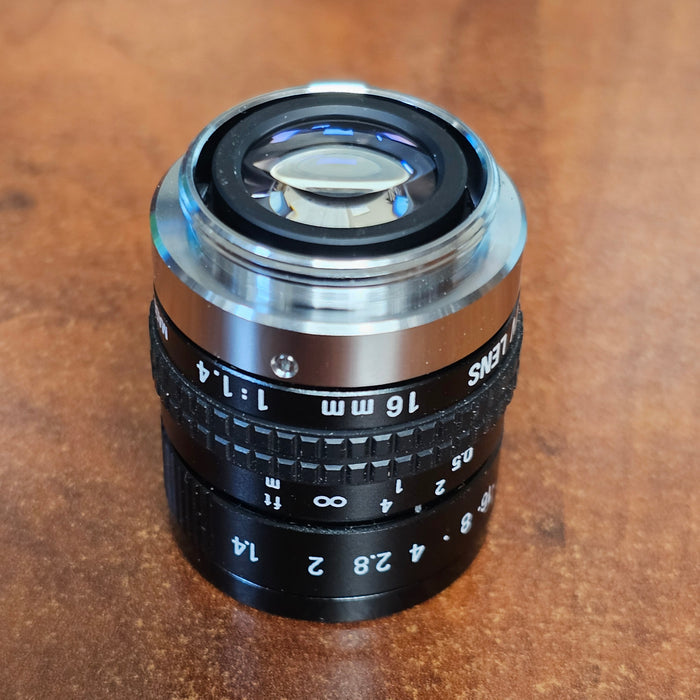 Cosmicar / Pentax 16mm f1.4 TV C-Mount Lens S# N/A