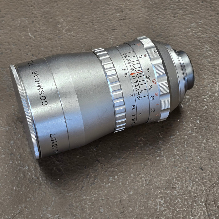 Cosmicar Television 75mm f1.4 C-Mount Lens S# 13107