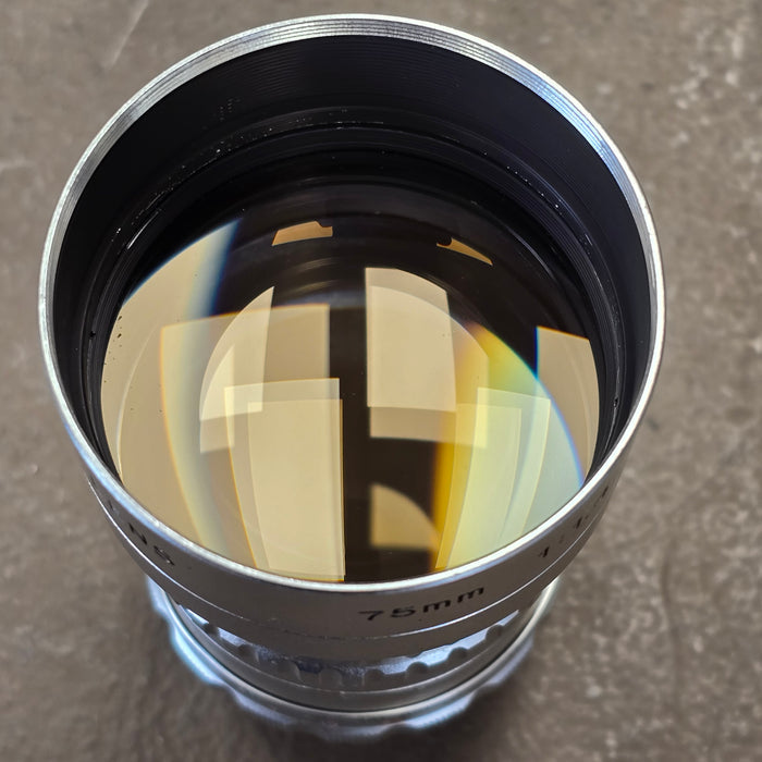 Cosmicar Television 75mm f1.4 C-Mount Lens S# 13107