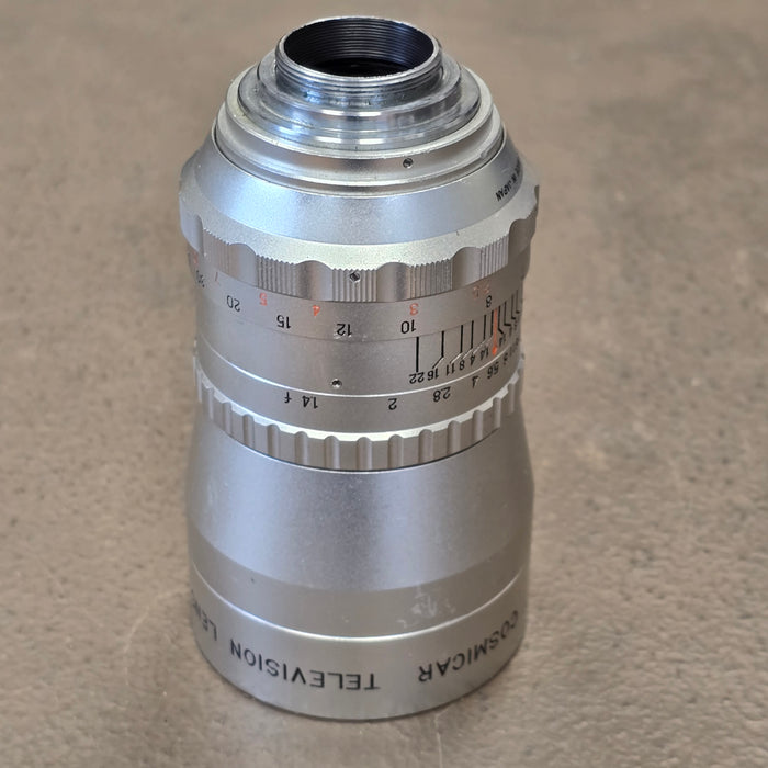 Cosmicar Television 75mm f1.4 C-Mount Lens S# 13107