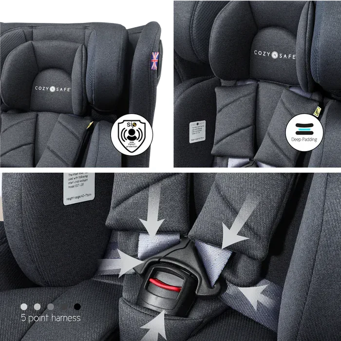 Cozy N Safe Car Seat Cozy N Safe  Comet+ i-Size 360 Car Seat - Slate