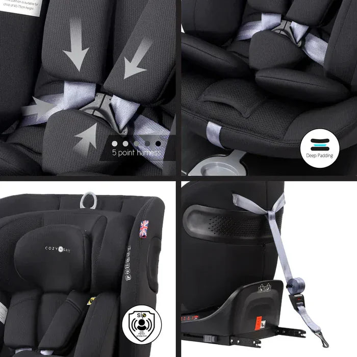 Cozy N Safe Car Seats Cozy N Safe Galaxy i-Size 360 Car Seat - Jet