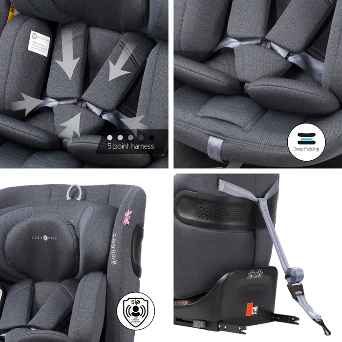 Cozy N Safe Car Seats Cozy N Safe Galaxy i-Size 360 Car Seat - Slate