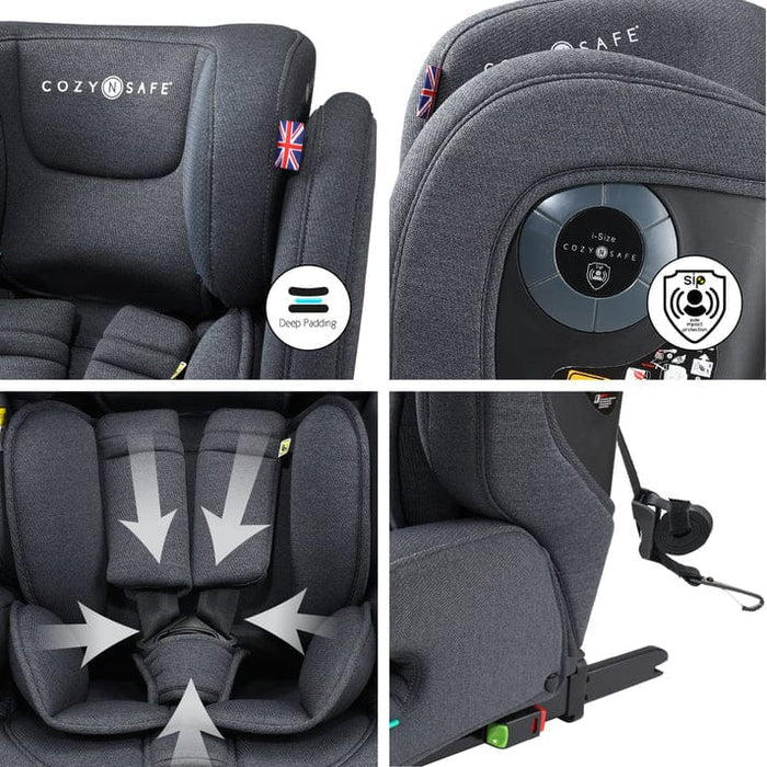 Cozy N Safe Car Seats Cozy N Safe Hudson i-Size Car Seat - Slate