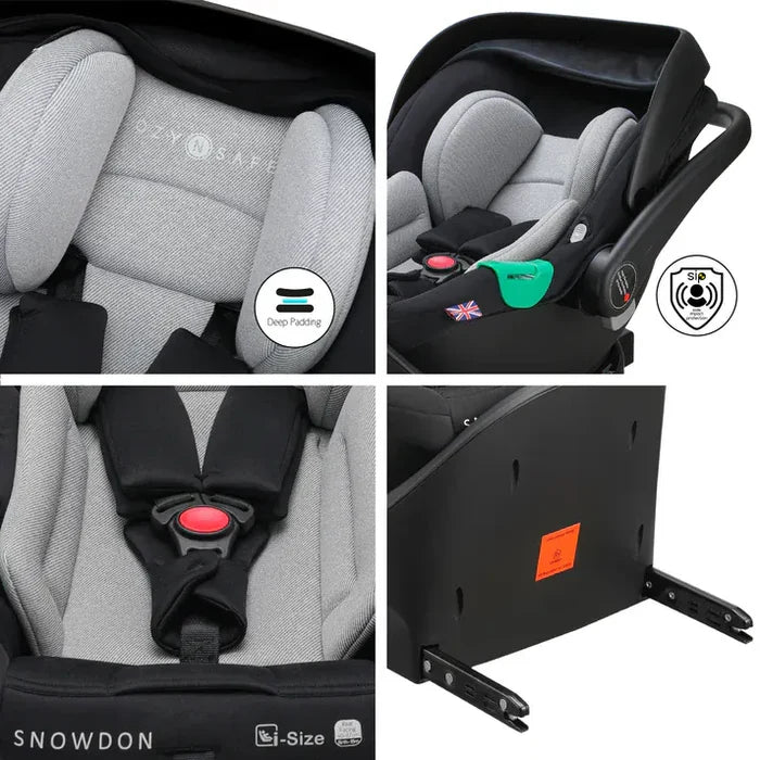 Cozy N Safe Car Seat Cozy N Safe Snowdon i-Size Car Seat - Black/Grey