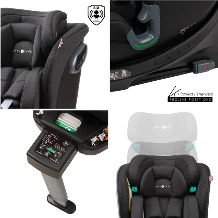 Cozy N Safe Car Seats Cozy N Safe Stanford i-Size 360 Car Seat - Jet