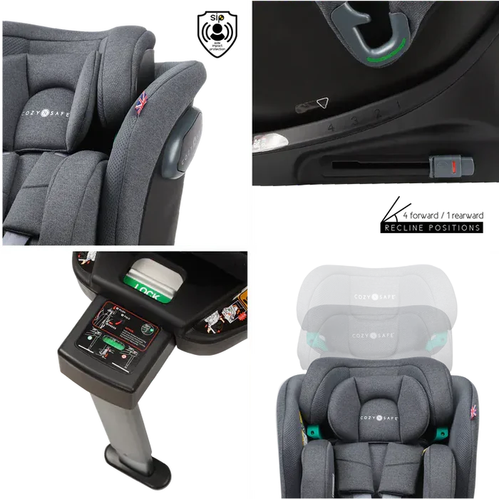 Cozy N Safe Car Seats Cozy N Safe Stanford i-Size 360 Car Seat - Slate