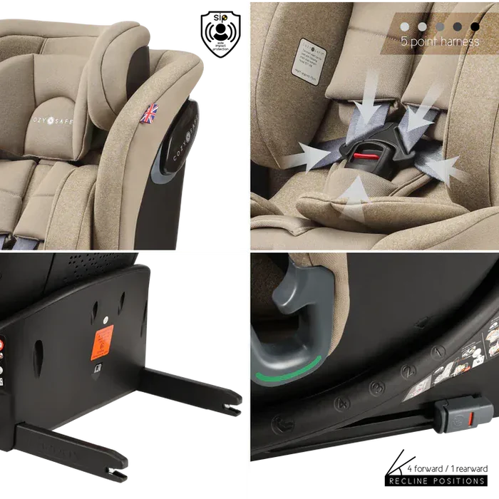 Cozy N Safe Car Seats Cozy N Safe Vesta i-Size 360 Car Seat - Ecru