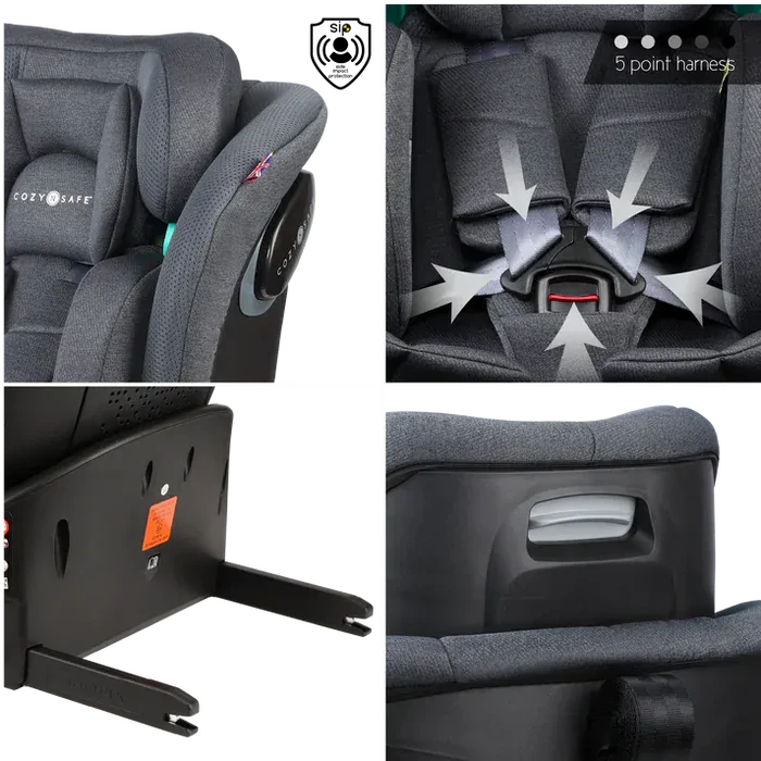 Cozy N Safe Car Seats Cozy N Safe Vesta i-Size 360 Car Seat - Slate