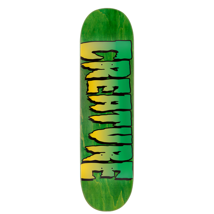 Creature - 7.25 x 29.9 in Green Logo - Skateboard Deck