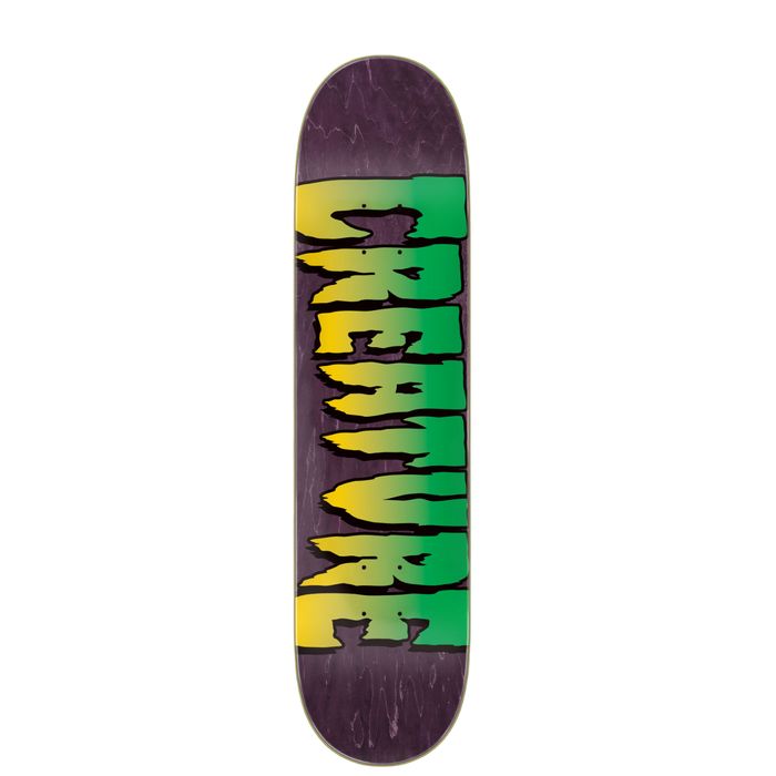 Creature - 7.5 in x 30.6 in Purple Logo - Skateboard Deck