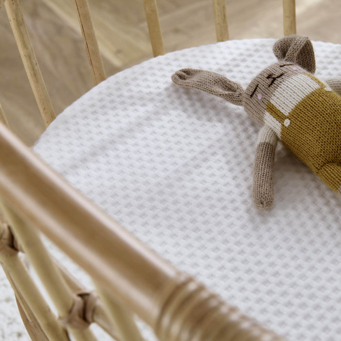 Cuddleco Bedside Crib CuddleCo Aria Wave Crib - Rattan