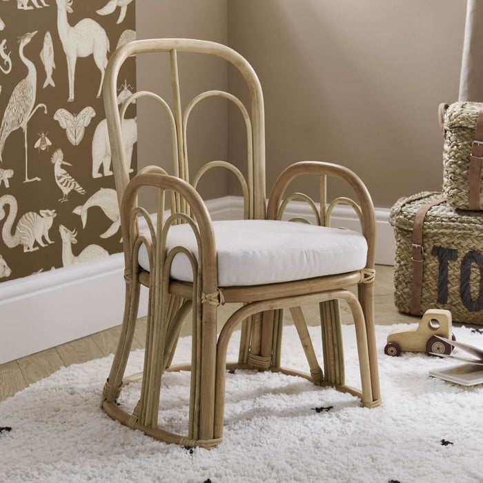 Cuddleco Toddler Chair CuddleCo Aria Wave Toddler Chair - Rattan