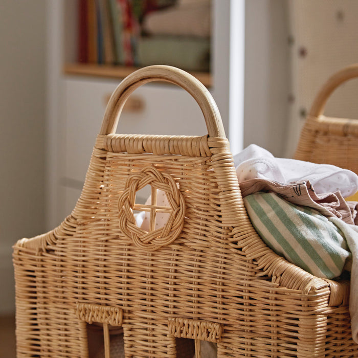 Cuddleco Storage Cuddleco Dutch House Set 3 Baskets - Rattan