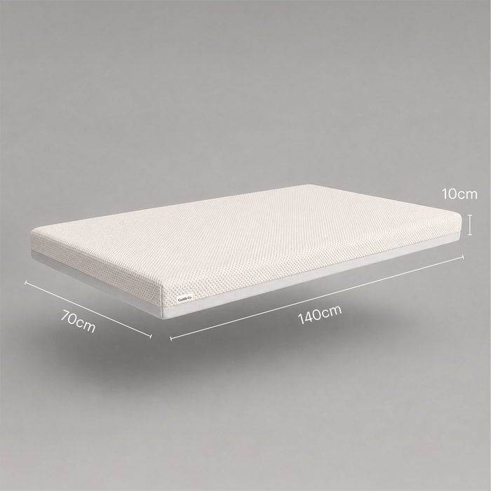 Cuddleco Mattresses CuddleCo Harmony Hypo-Allergenic Bamboo Sprung Cot Bed Mattress 140 x 70cm