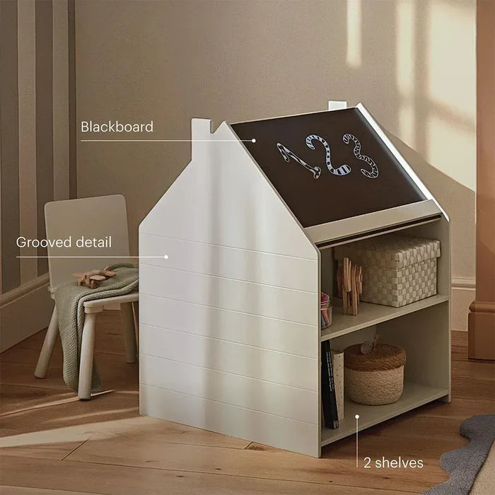 Cuddleco Nursery Furniture CuddleCo Play House Storage Desk, Easel & Chair - Pebble