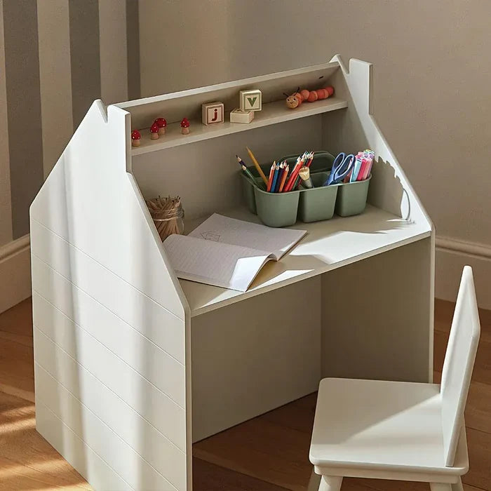 Cuddleco Nursery Furniture CuddleCo Play House Storage Desk, Easel & Chair - Pebble