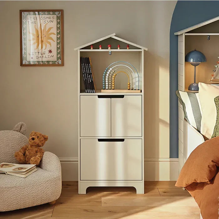 Cuddleco Nursery Furniture CuddleCo Play House Storage Unit - Pebble