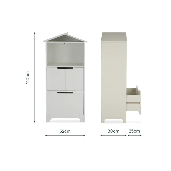 Cuddleco Nursery Furniture CuddleCo Play House Storage Unit - Pebble