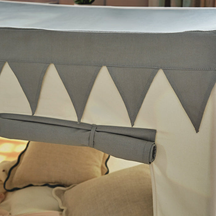 Cuddleco Toys CuddleCo Play House with Bunting - Sea Salt