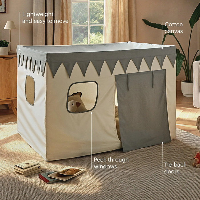 Cuddleco Toys CuddleCo Play House with Bunting - Sea Salt