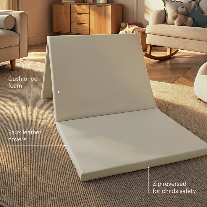 Cuddleco Toys CuddleCo Soft Play 3-Fold Tumble Mat - Pebble