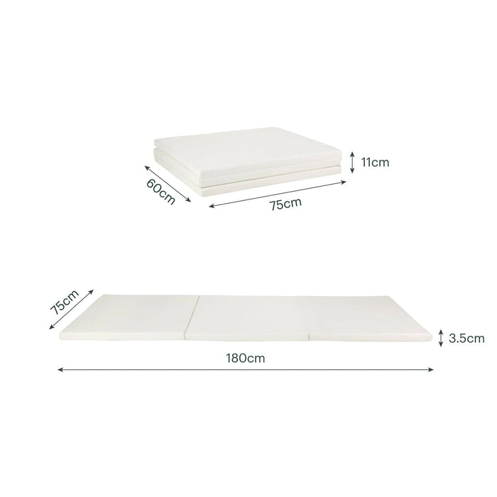 Cuddleco Toys CuddleCo Soft Play 3-Fold Tumble Mat - Pebble