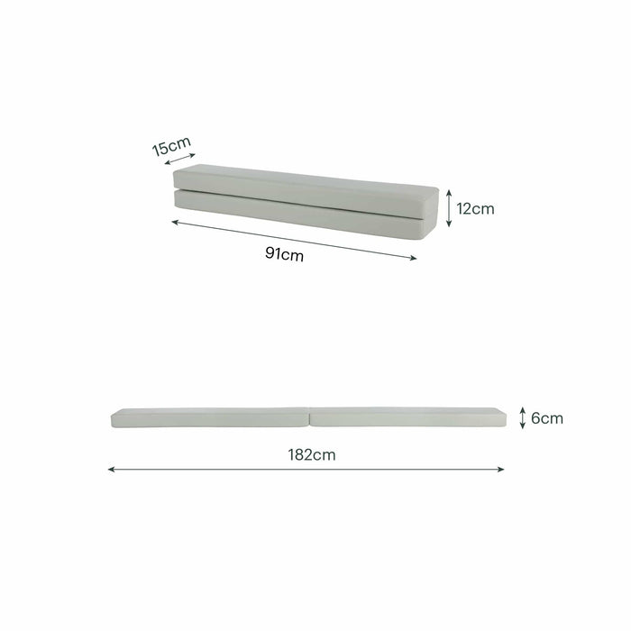 Cuddleco Toys CuddleCo Soft Play Balance Beam - Sea Salt