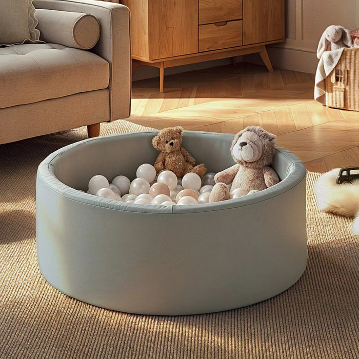 Cuddleco Toys CuddleCo Soft Play Ball Pit with Balls - Sea Salt