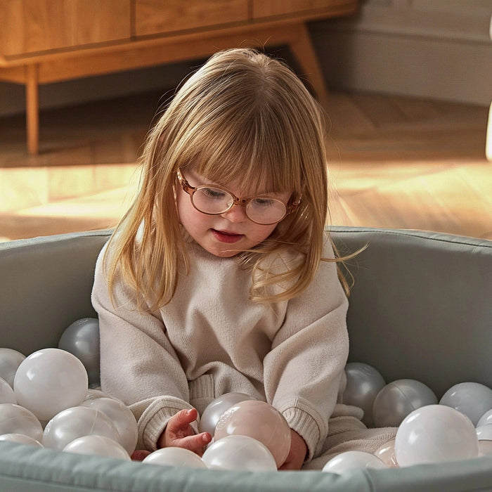Cuddleco Toys CuddleCo Soft Play Ball Pit with Balls - Sea Salt