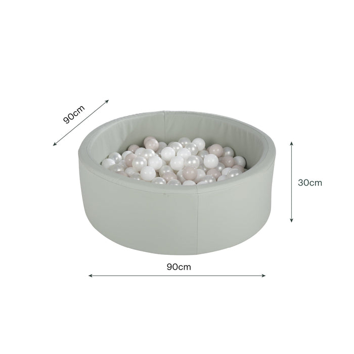 Cuddleco Toys CuddleCo Soft Play Ball Pit with Balls - Sea Salt