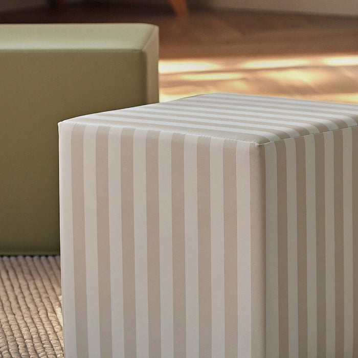 Cuddleco Toys CuddleCo Soft Play Cubes 2 Piece - Cookie Stripe & Olive
