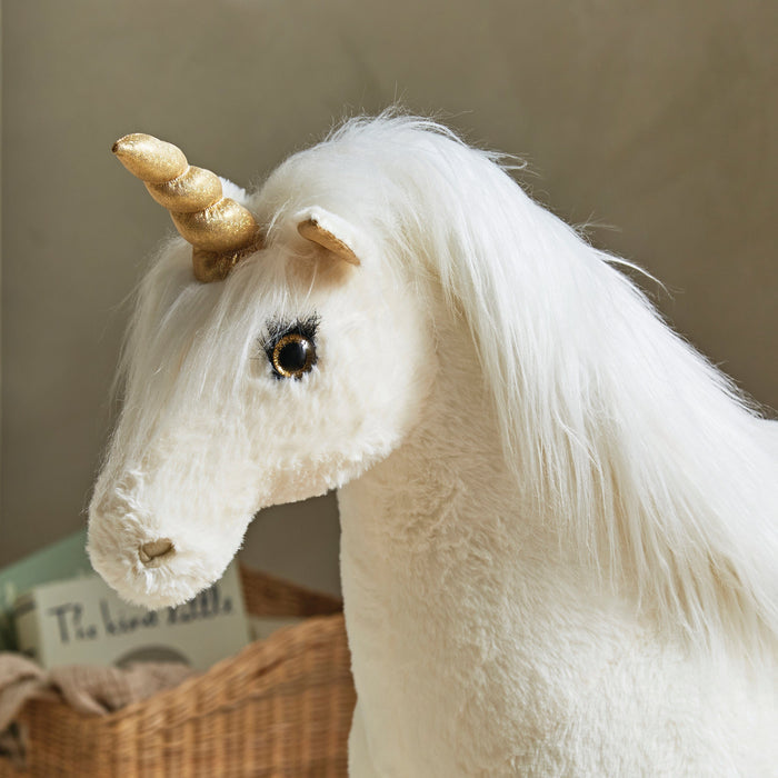 Cuddleco Toys Cuddleco Standing Unicorn - Gold Dust