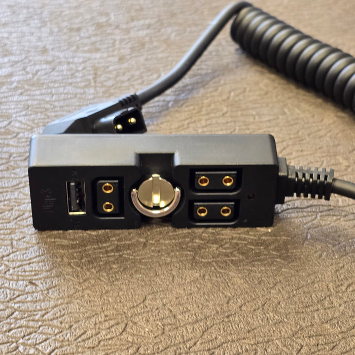 D-Tap 3 Port Splitter Power Cable Hub with USB & Indicator LED