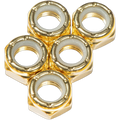 Defiant Upgrades - Gold 8mm Skateboard Axle Nuts (5 Pack)