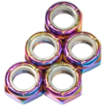 Defiant Upgrades - Oil Slick Roller Skate Kingpin Nuts (5 Pack)